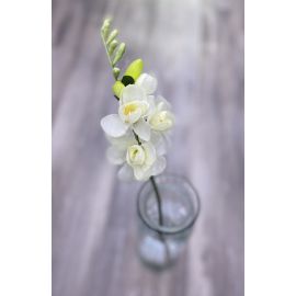 Umělá květina Gasper frézie bílá 50cm