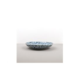 Blue Daisy mělký talíř Made in Japan, průměr 22,5 cm, výška 4 cm, keramika, handmade