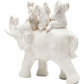 Dekorativní figurka Kare Design jízda na slonovi 28x32x11 cm