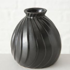 Keramická váza Zalina, výška 9 cm, průměr 10 cm (cena za ks)