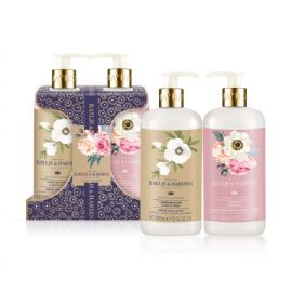 Tekuté mýdlo + Mléko na ruce Baylis & Harding – Královská zahrada,2x300ml