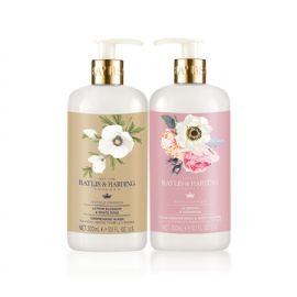 Tekuté mýdlo + Mléko na ruce Baylis & Harding – Královská zahrada,2x300ml