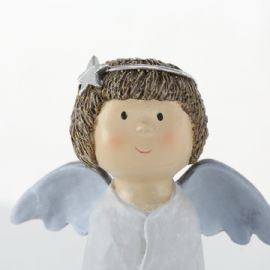 Vánoční dekorace anděl Naomya Boltze, výška 20 cm, polyresin (cena za ks)