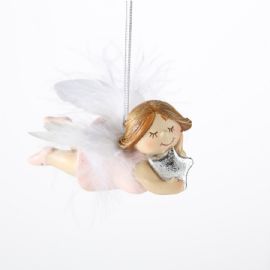 Vánoční ozdoba anděl Debora Boltze, délka 4 cm, výška 4 cm (cena za ks)