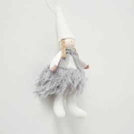Vánoční ozdoba na zavěšení panenka Zita Boltze, výška 18 cm (cena za ks)