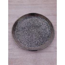 Keramická mísa stříbrná 3x26 cm