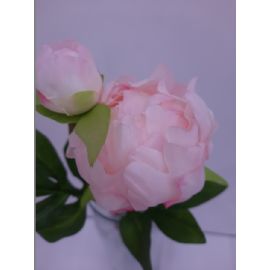 Umělá květina Gasper pivoňka, výška 46 cm, růžová