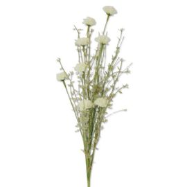 Umělá květina - svazek luční květy bílé