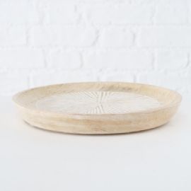 Dekorační tác Jylling Boltze, průměr 20 cm, výška 2,5 cm, mango (cena za ks)