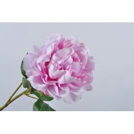 Umělá květina Silk-ka pivoňka růžová rozkvetlá, 57 cm