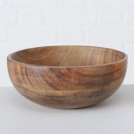 Dekorační dřevěná mísa Lamira Boltze, průměr 19 cm, výška 8 cm, mango (cena za ks)