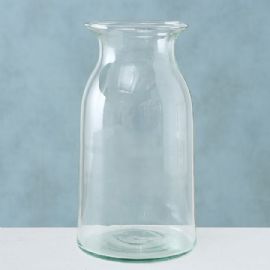 Skleněná váza ECO, výška  18 cm, průměr 8 cm
