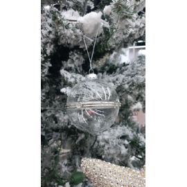 Vánoční baňka Tresor, otvírací, 8cm, sklo (cena za ks)