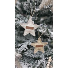 Vánoční ozdoba na zavěšení hvězda Steena 13cm, 2 druhy (cena za ks)