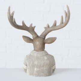 Dekorační předmět jelen Peterle výška 15cm, polyresin, 2 druhy (cena za ks)