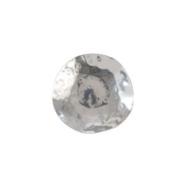 Kovový podtácek S pod svíčku 11x11x2cm, nepravidelný okraj, hliník
