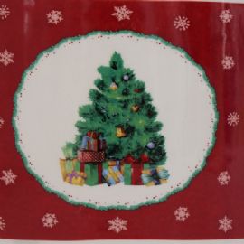 Vánoční keramická dóza Delight výška 15cm, průměr 18cm, 2 druhy (cena za ks)