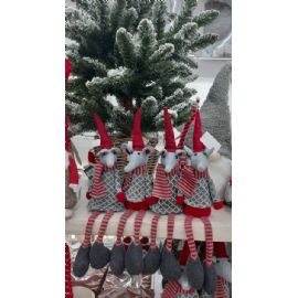 Vánoční dekorace myš Dagny výška 48cm, holka, kluk, 2 druhy (cena za ks)