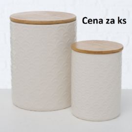 Dóza na potraviny Sven velká, výška 18cm, průměr 14cm, porcelán