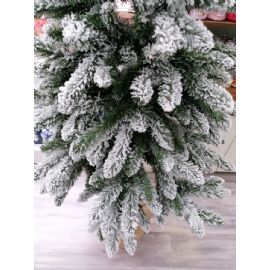 Vánoční zasněžený stromeček v jutě 120cm