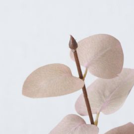 Umělá květina Eukalypthus 88cm, světle růžová