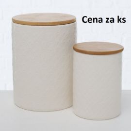 Dóza na potraviny Sven malá, výška 14cm, průměr 10cm, porcelán (cena za ks)