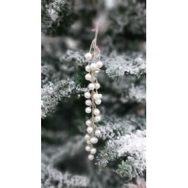 Vánoční ozdoba na zavěšení perly 25cm