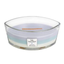 Vonná svíčka WoodWick - Trilogy - Calming Retreat 453g/30 - 40 hod loď