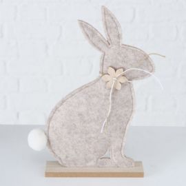 Dekorační zajíc Bunny 26cm, filc, 2 druhy (cena za ks)