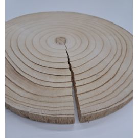 Dřevěná podložka Paulownia 33x33x2,5cm, prasklé dřevo