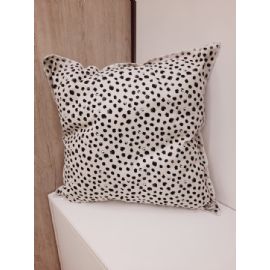 Polštář Bastion Collections 50x50cm Naturel Chambray Happy Dots