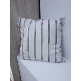 Polštář Bastion Collections 50x50cm Naturel Chambray Stripes