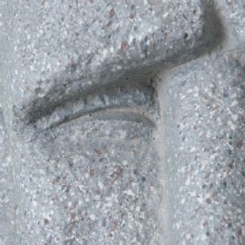 Dekorační předmět socha Ugur, výška 40 x 25 x 23cm, magnesia, šedá, velikonoční ostrov