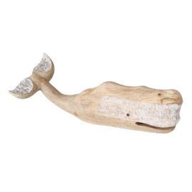Dekorativní předmět velryba Boogy, výška 17cm, šířka 44cm, hloubka 19cm, mango