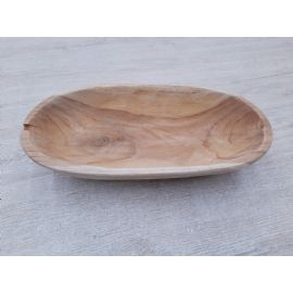 Mísa oválná Jandra, délka 24cm, hloubka 12cm, výška 5cm, teakové dřevo