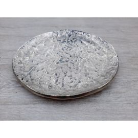 Hliníkový stříbrný talíř Saviour, průměr 19cm, výška 1cm