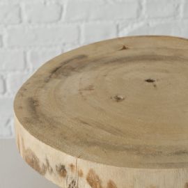 Podnos Lonni, výška 12,5 cm, průměr 28 cm, dřevo Paulownia
