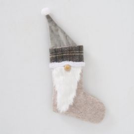 Vánoční ozdoba na zavěšení ponožka Theobert 30x20cm, 2 druhy (cena za ks)