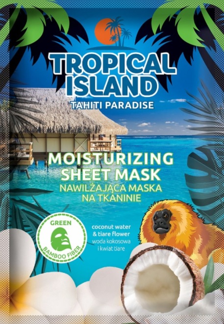 Textilní maska na obličej Tropical TAHITI hydratační